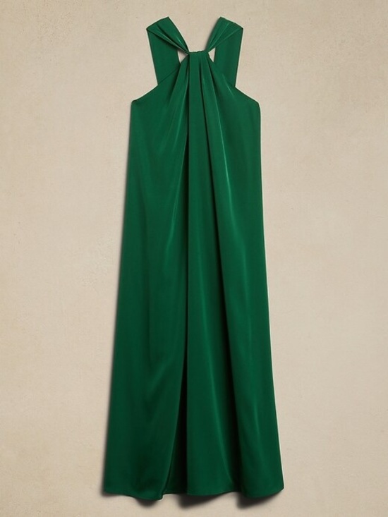 Banana Republic Dresses & Skirts - Banana Republic satin twist neck maxi dress